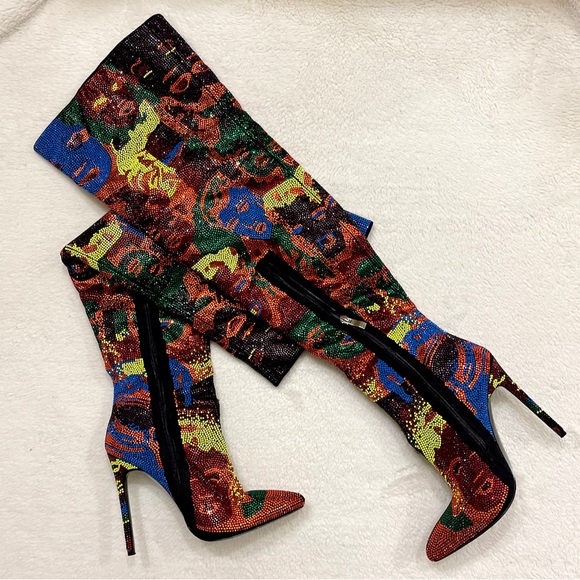 Rhinestone boots - Picture 2 of 5